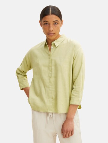 TOM TAILOR Blouse in Green: front