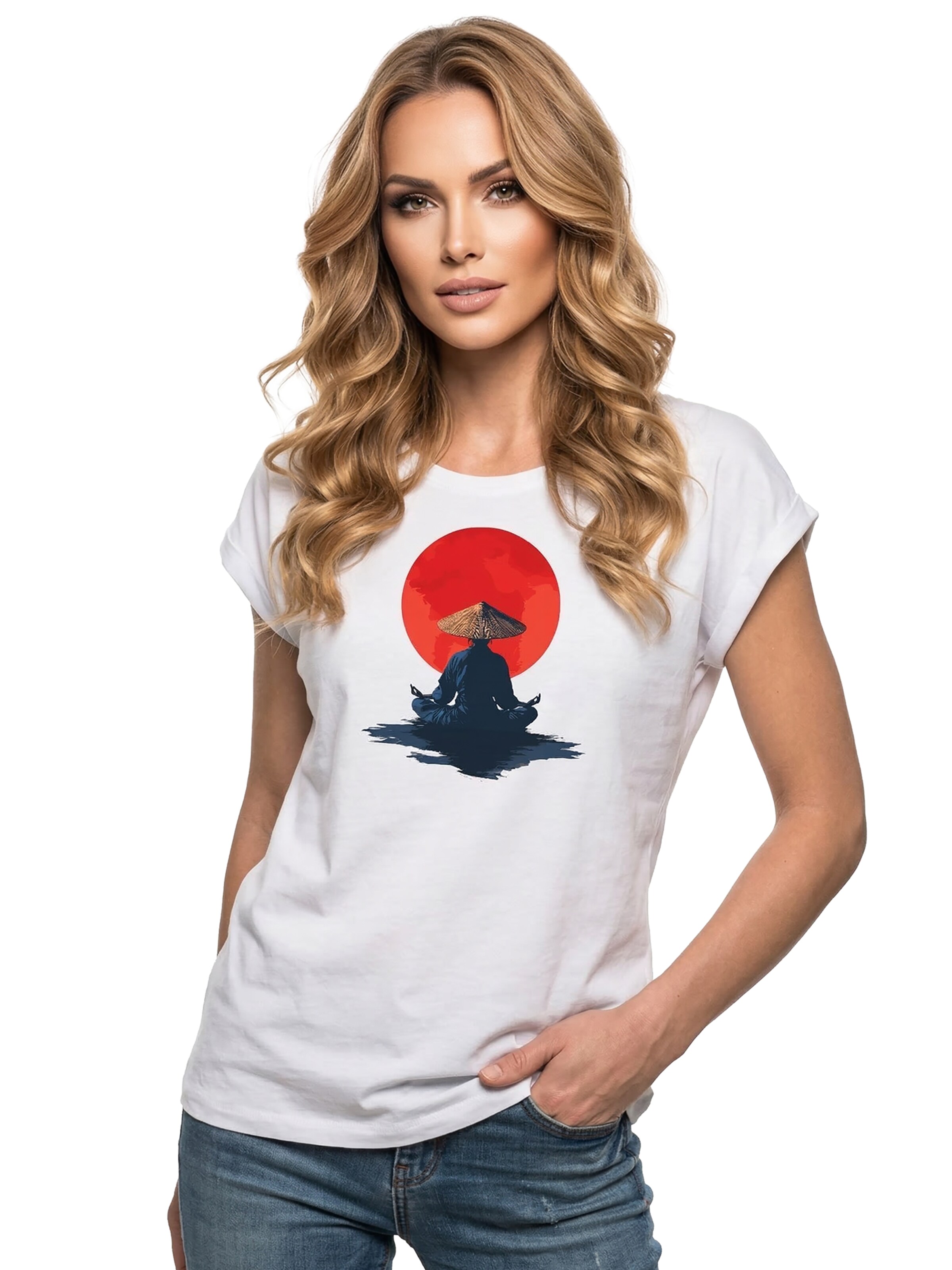 MAKAYA Shirt 'Monk' in White: front