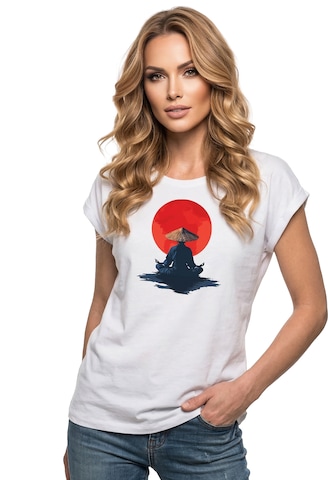 MAKAYA Shirt 'Monk' in White: front