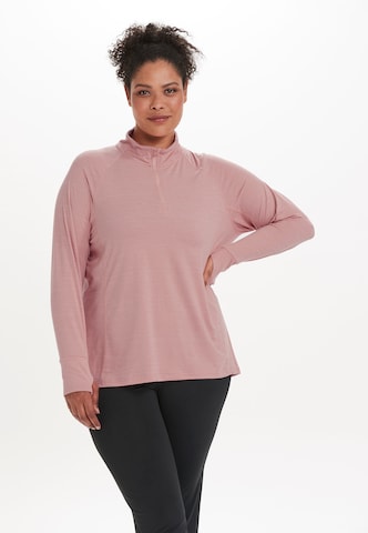 Q by Endurance Functioneel shirt 'Fermier' in Roze: voorkant