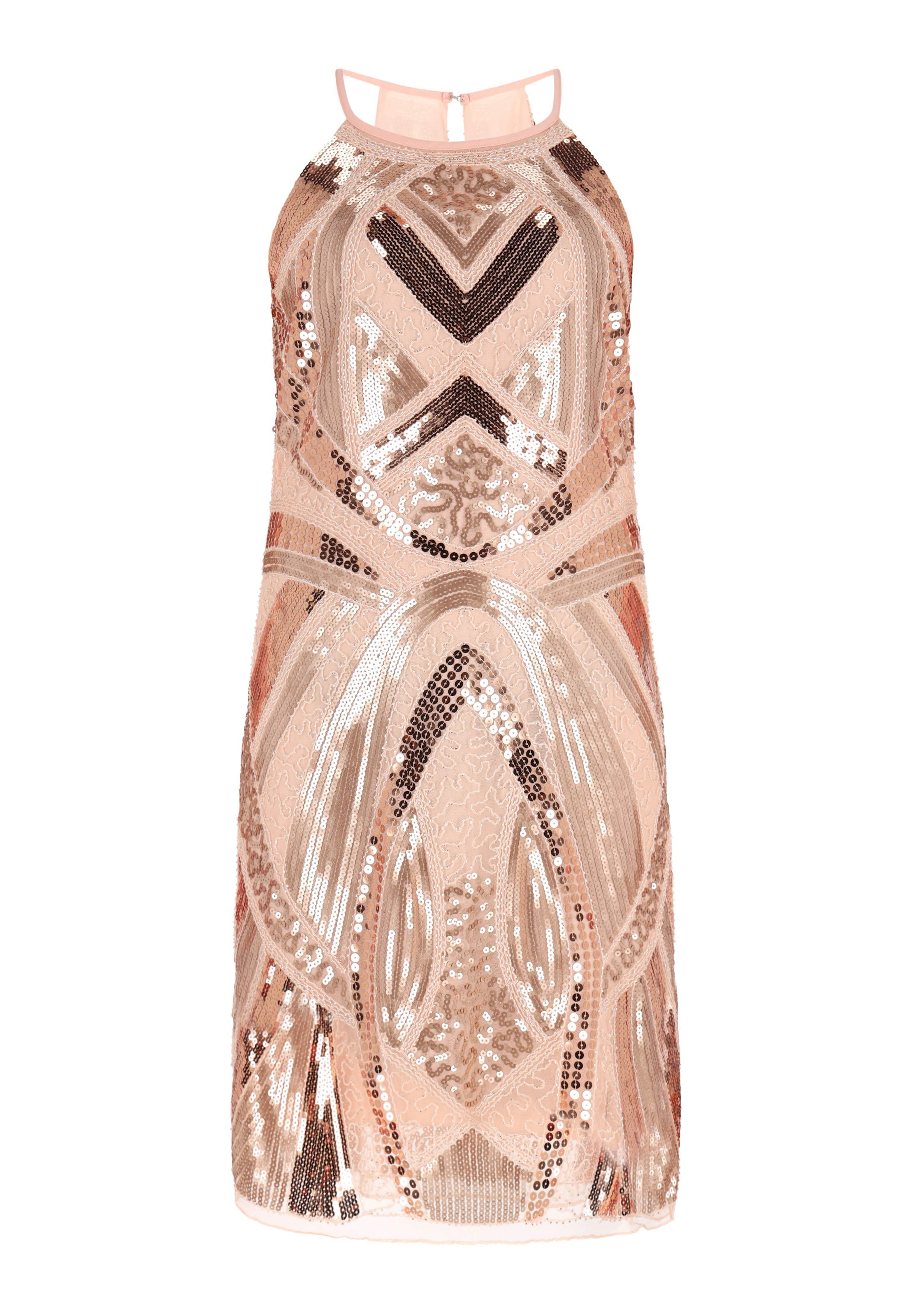 NAEMI Cocktailkleid in nude / champagner / gold, Produktansicht