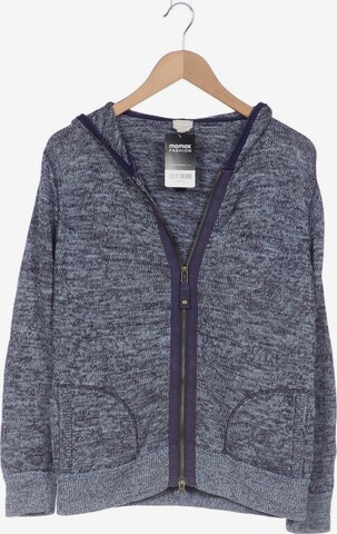 hessnatur Sweatshirt & Zip-Up Hoodie in L in Blue: front