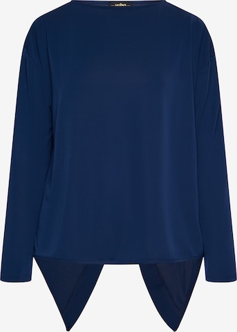 Camicia da donna di usha BLACK LABEL in blu: frontale