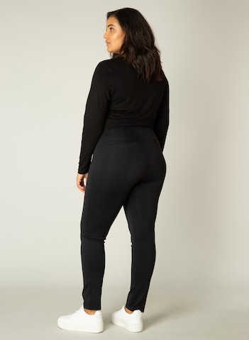 BASE LEVEL CURVY Slim fit Jeggings 'Ada' in Black