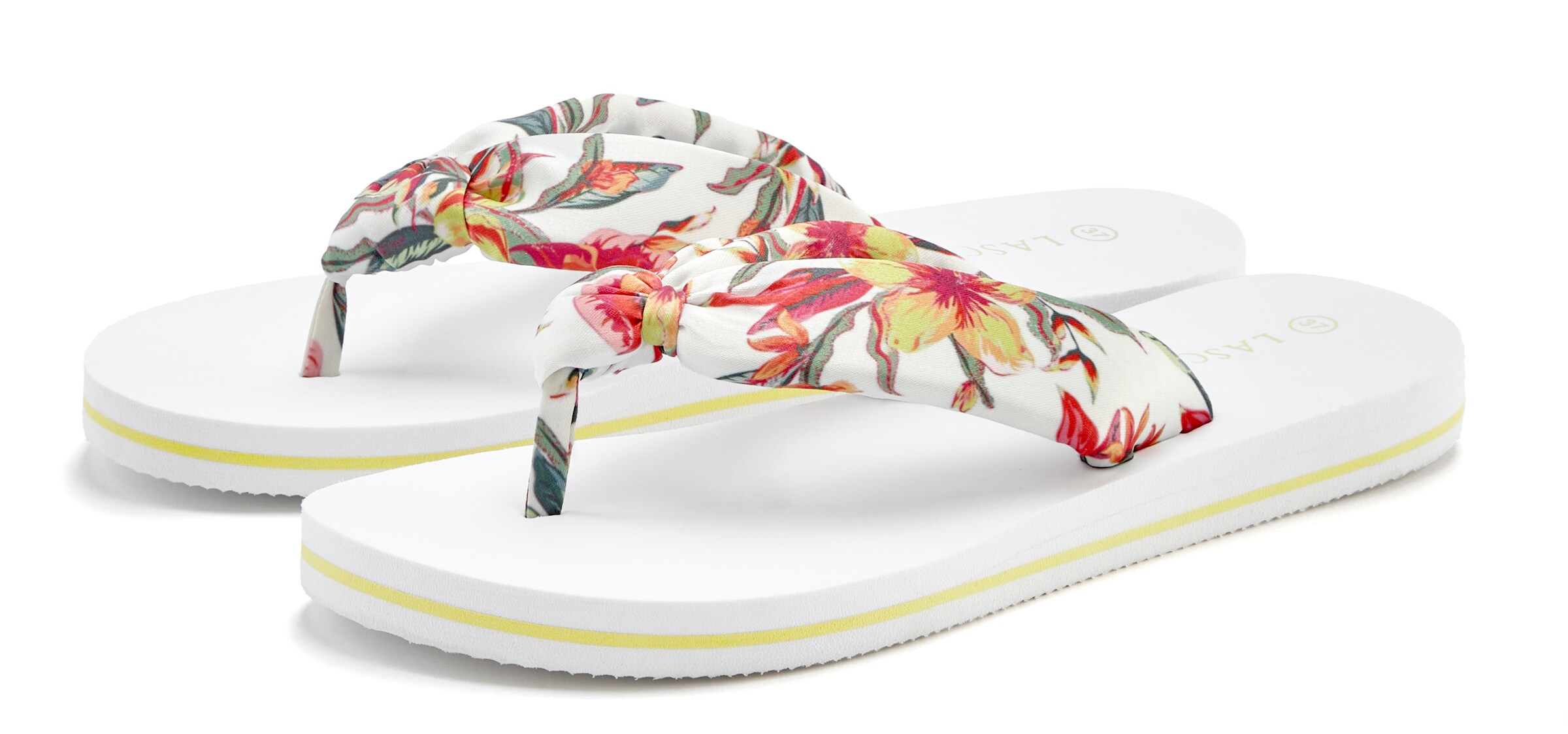 LASCANA Teenslipper in Wit