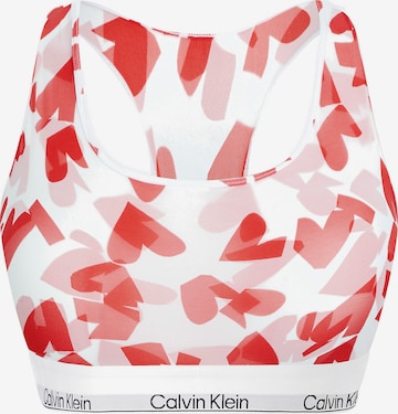 Calvin Klein Underwear Plus Bralette Bra 'V-Day' in Red: front
