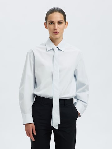 SELECTED Blouse in Blue: front