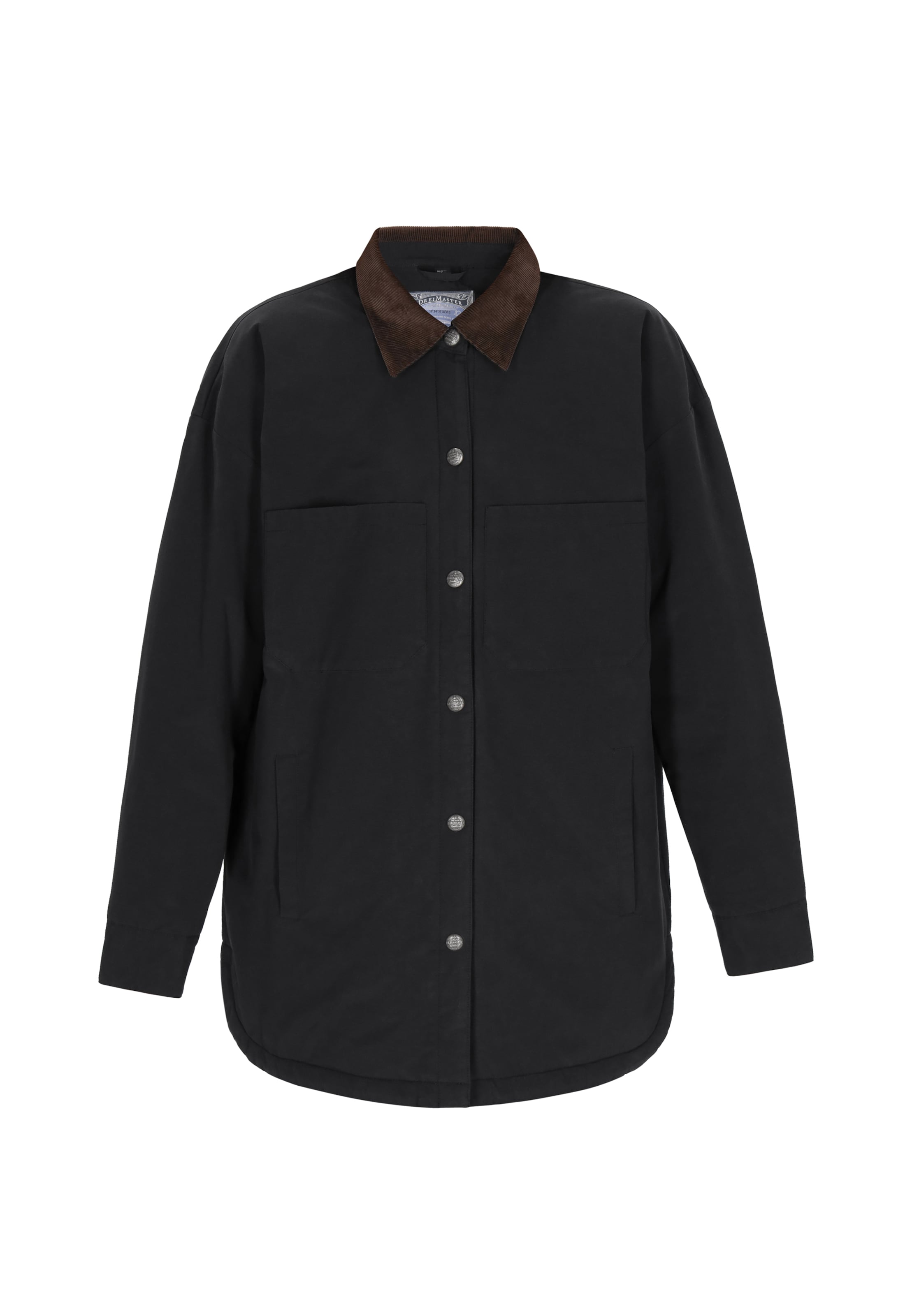 DreiMaster Vintage Φθινοπωρινό και ανοιξιάτικο μπουφάν σε μαύρο: μπροστά