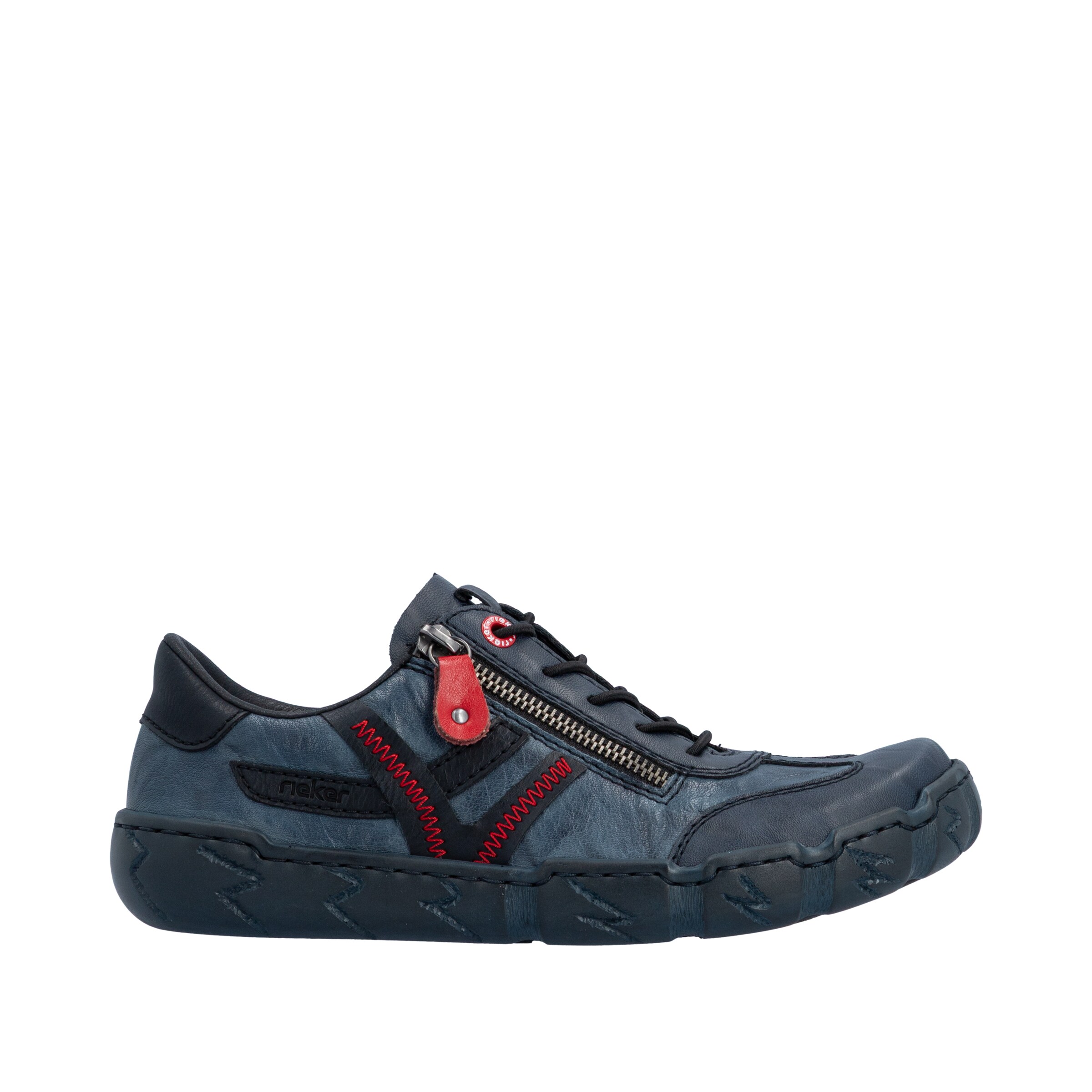 Baskets basses Rieker en bleu