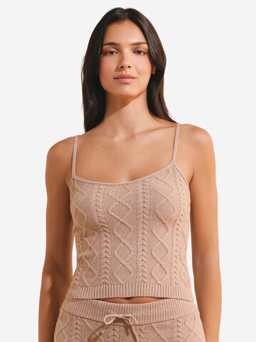 ETAM Schlafshirt 'Blanca' in Beige