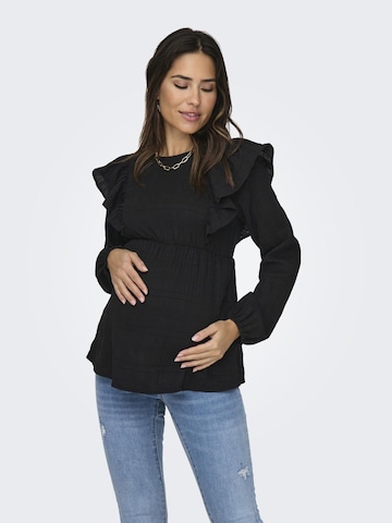 Only Maternity Blouse in Zwart: voorkant