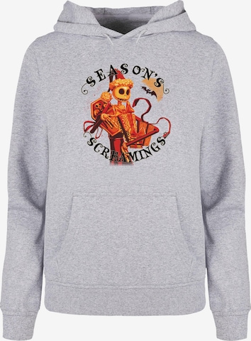 ABSOLUTE CULT Sweatshirt 'The Nightmare Before Christmas - Seasons Screamings' in Grey: front