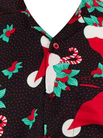 King Kameha Regular Fit Hemd 'Christmas Hats' in Grün