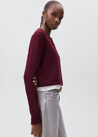 MANGO TEEN Knit Cardigan 'Curly2' in Red