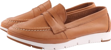 D.MoRo Shoes Classic Flats 'OXETTA' in Brown: front