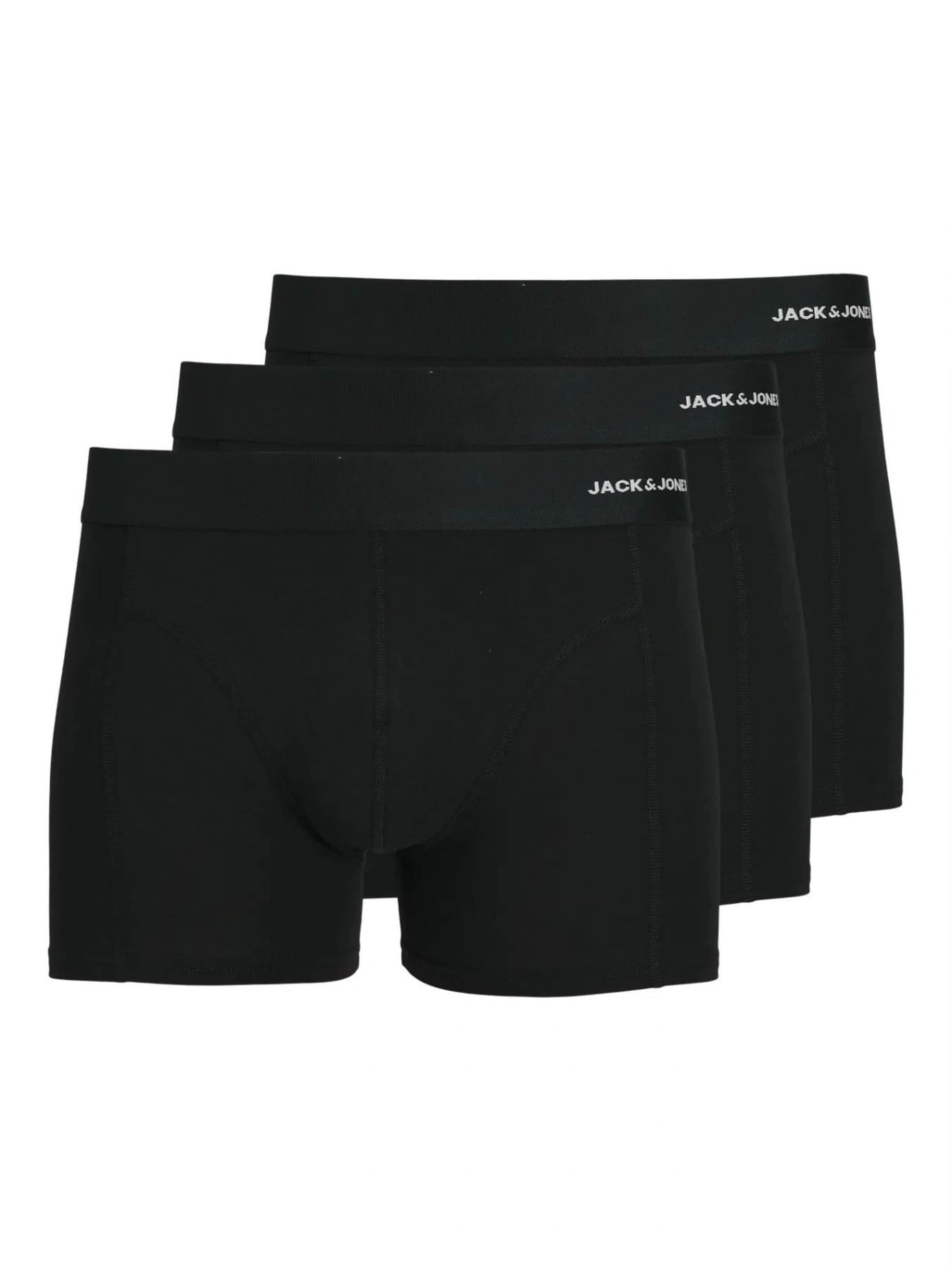 Jacks & Jones - Calzoncillo boxer en negro: frente