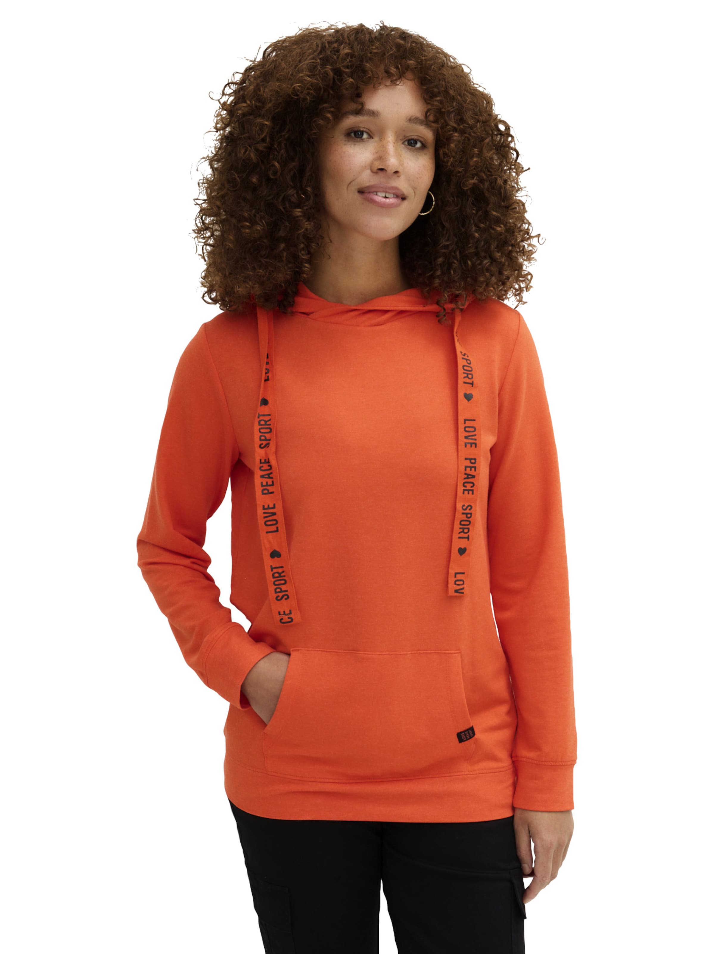 bonprix Sweatshirt in Oranje: voorkant