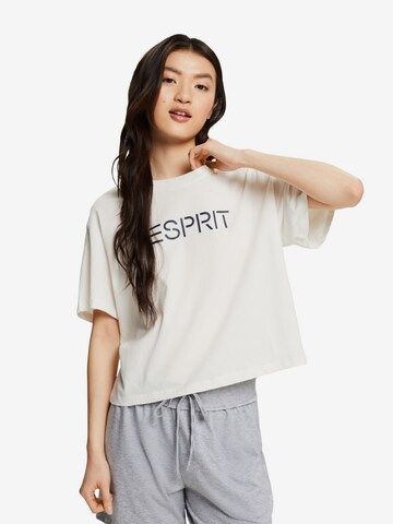 ESPRIT Shirt in Wit: voorkant