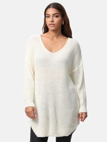 Elara Pullover in Weiß: Vorderseite