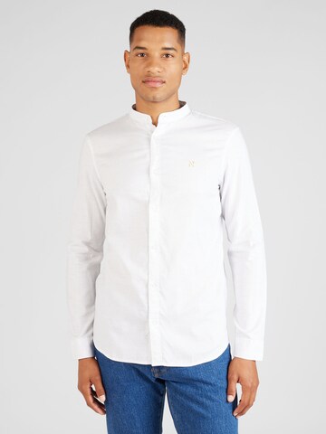 NOWADAYS - Ajuste regular Camisa en blanco: frente