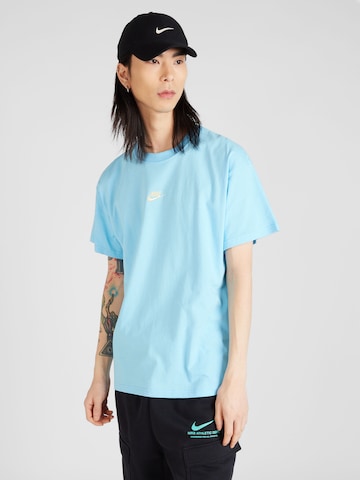 Nike Sportswear T-Shirt 'CLUB' in Blau: predná strana