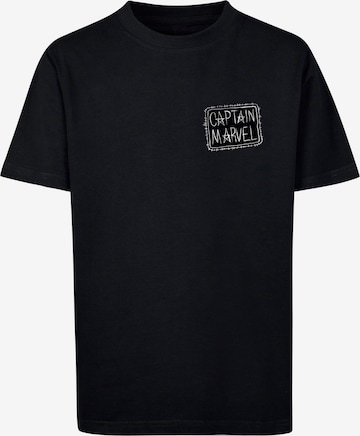 T-Shirt 'Captain Marvel - Chest Patch' ABSOLUTE CULT en noir : devant
