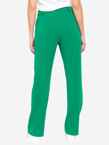 LolaLiza Regular Trousers with creases in Green