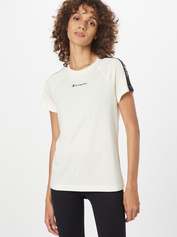 T-shirt Champion Authentic Athletic Apparel en blanc : devant