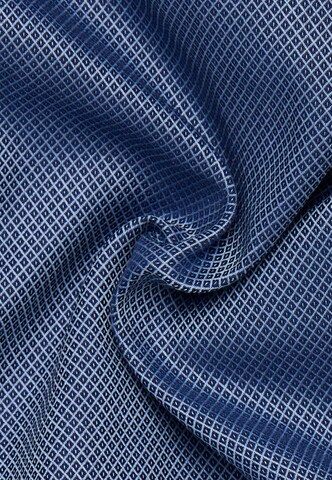 ETERNA Slim Fit strukturiertes Langarmhemd ' SUPER SLIM ' in Blau