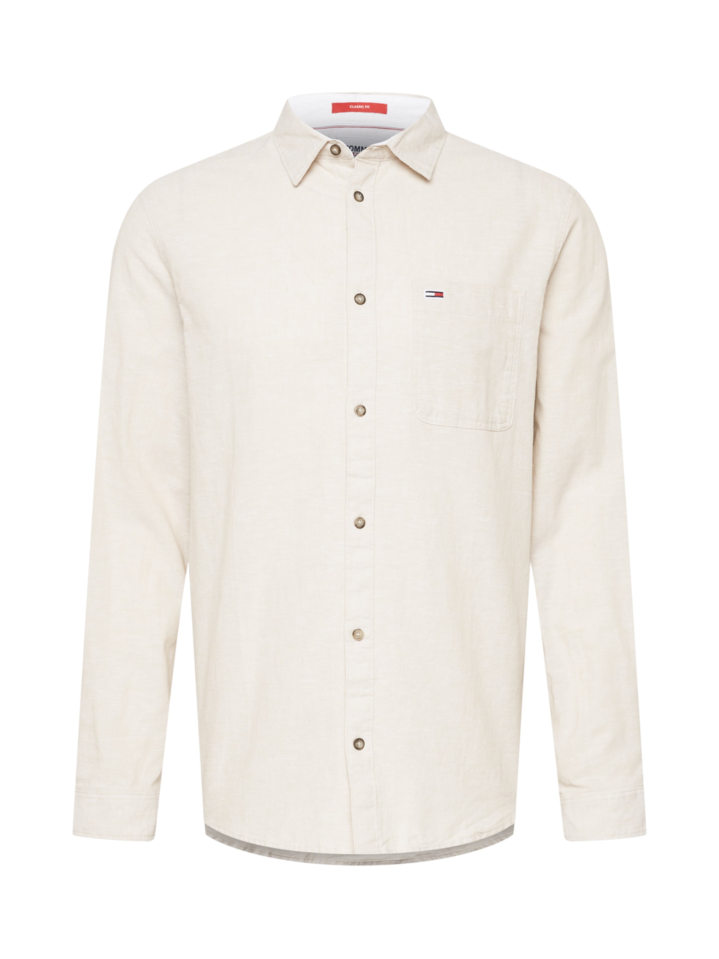 Men Button-up shirts | Tommy Jeans Button Up Shirt in Sand - BK84526