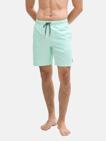 TOM TAILOR Swimming shorts in Green: front