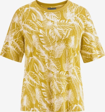 HempAge T-Shirt ' T-Shirt Jersey Jungle Print ' in Gelb: predná strana