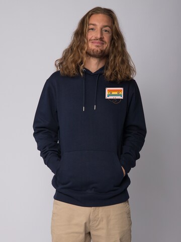 Watapparel Sweatshirt 'Rainbow Cassette' in Blue