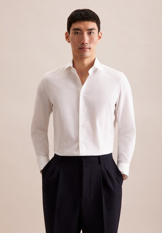 SEIDENSTICKER Slim fit Business shirt in White: front
