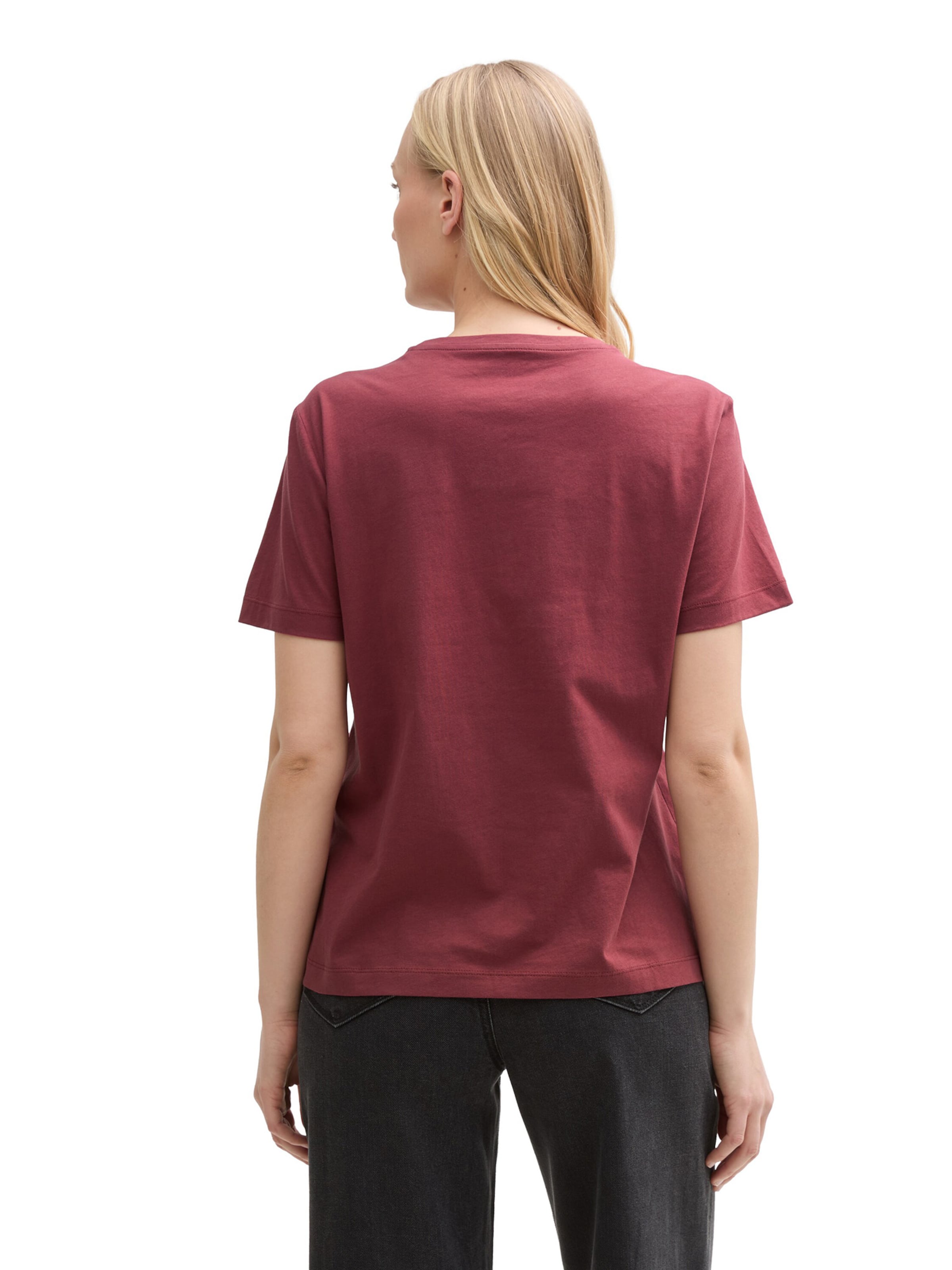 TOM TAILOR Тениска в червено