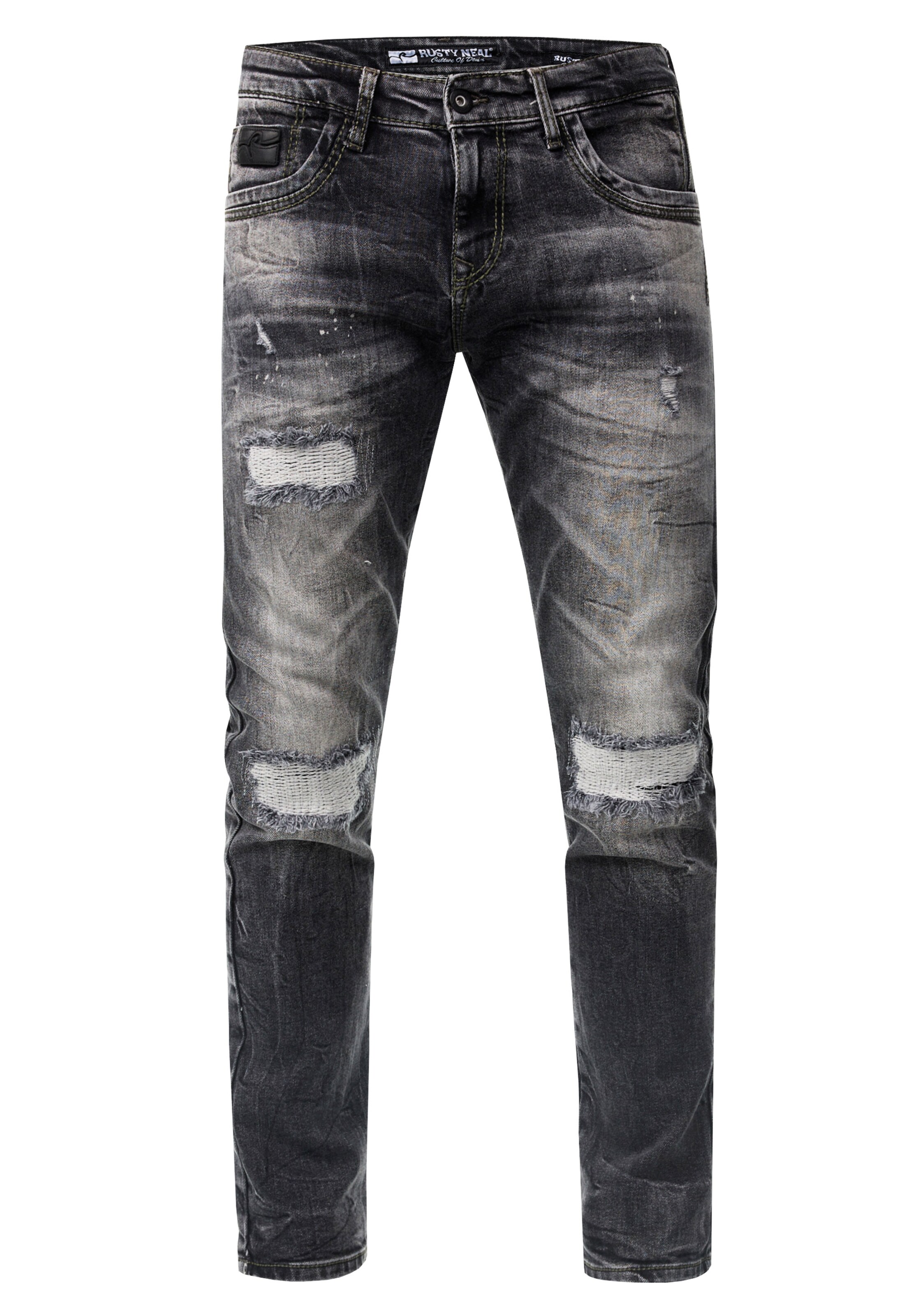 Rusty Neal Regular Jeans 'YAMATO' in Grau: Vorderseite