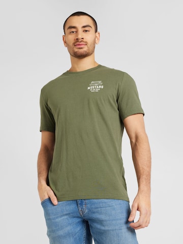 Maglietta 'ALEX' di MUSTANG in verde: frontale