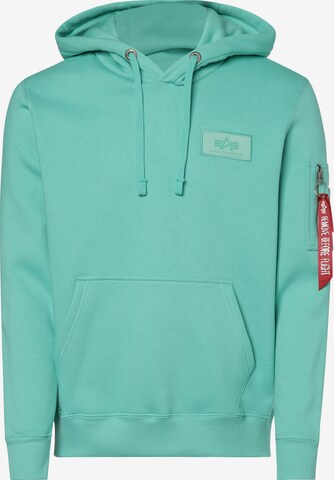 ALPHA INDUSTRIES Sweatshirt in Groen: voorkant