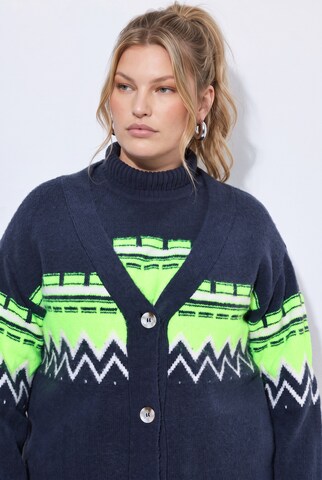 Ulla Popken Strickjacke in Blau