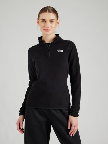 THE NORTH FACE Спортивная кофта '100 GLACIER' в Черный: спереди