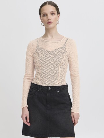 Felpa ' IXLACEY ' di ICHI in beige