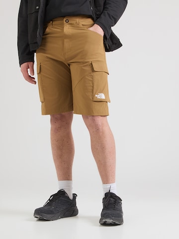 THE NORTH FACEregular Hlače za vanjske uvjete 'EXPLORATION' - smeđa boja: prednji dio