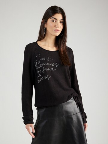 Soccx Pullover in Schwarz: Vorderseite