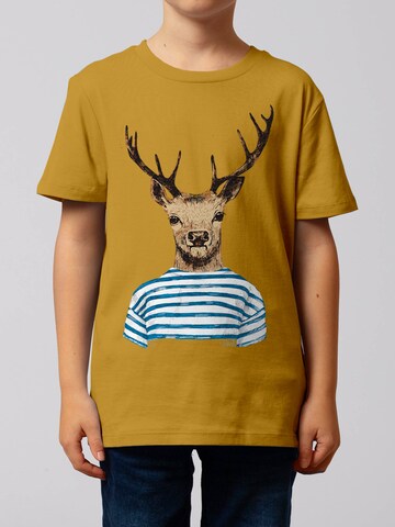 watabout.kids Shirt 'Hirsch' in Yellow