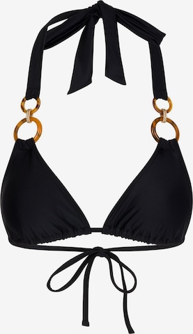 Moda Minx Bikini Top in Black: front