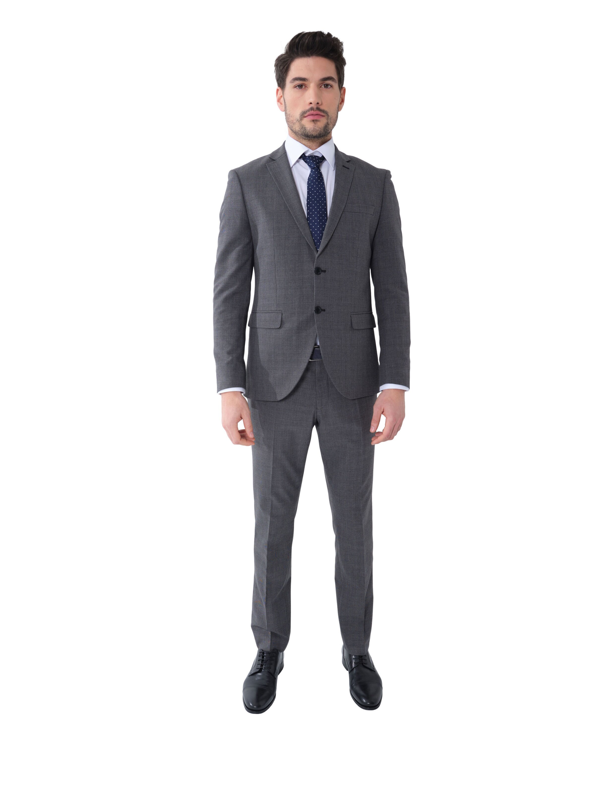 Steffen Klein Regular Suit in Grey: front