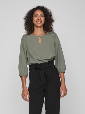 VILA - Blusa 'Louis' en verde: frente