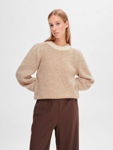 SELECTED FEMME Pullover i beige