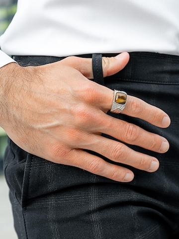 GT Collection - Anillo 'TIGER EYE' en marrón