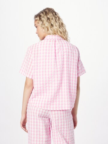 Monki Bluse i pink